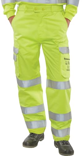 Pantalon jaune vif taille 46 chino en coton stretch pour homme et femme