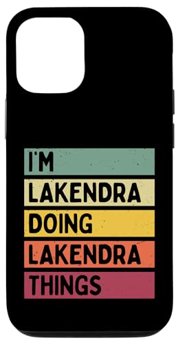 I'm Lakendra Doing Lakendra Things �ʔ����J�X�^���l�[�� �X�}�z�P�[�X iPhone 12/12 Pro �p