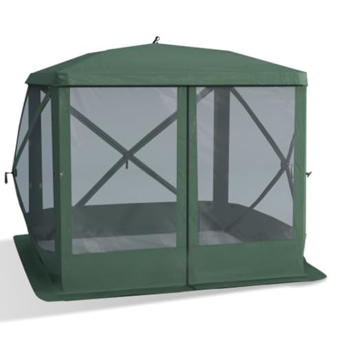 Carpa Pop-up 7x7 pies para camping y eventos verdes miniatura 1
