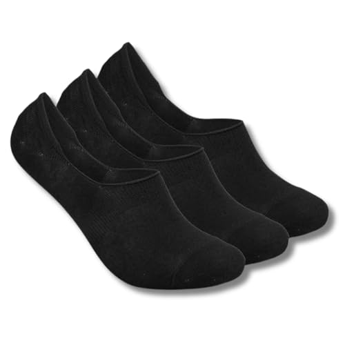 Image of XJARVIS Men No Show Loafer Socks | Invisible Low Cut Cotton Socks with Anti Slip Heel Grip | Breathable, Sweat Absorbent & Anti Odour Summer Socks for Sneakers & Shoes