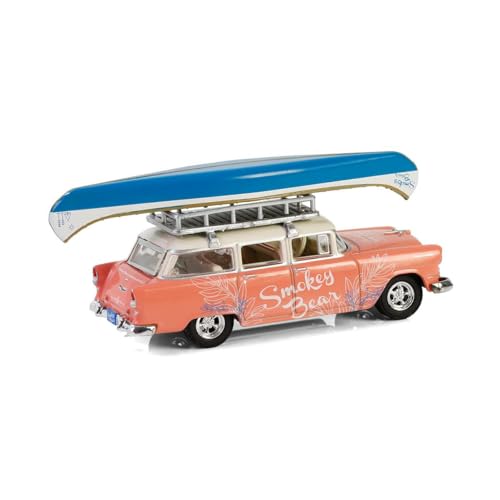 1/64 1955 Two-Ten Townsman con portaequipajes y canoa miniatura 3