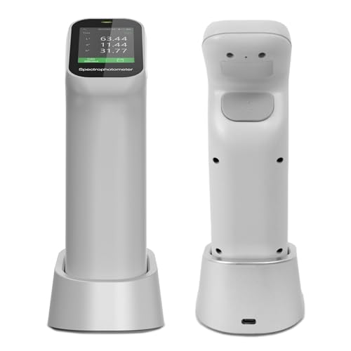 AMTAST Lab Colorimeter Handheld Color Analyzer Digital Precise Colorimeter with 0.01 Accuracy Portable Color Testing Equipment for Printing, Paint, Textile, Coating Industries (Model AMT599)