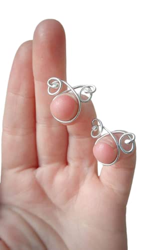 Silver Nipple Rings Nipple noose Non Pierrcing Silver Nipple Rings Sterling silver jewelry
