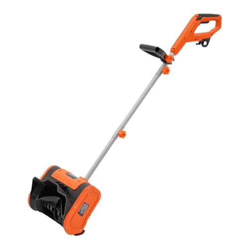 TONFEION Fraise à neige 1800 W 220 V Pelle à neige avec câble Largeur de travail 32 cm Pelle à neige électrique 3500 tr/min Hauteur de neige max. 15 cm Portée de...
