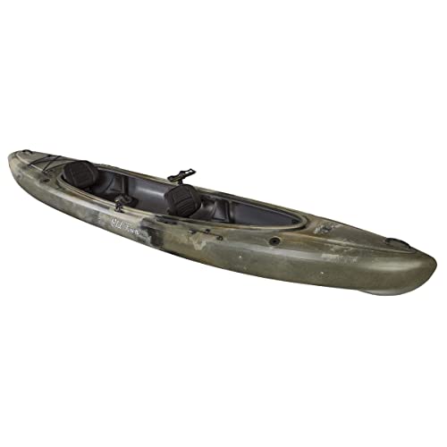 Old Town Twin Heron Angler Tandem Kayak, Brown Camo, 13 Feet 6 Inches