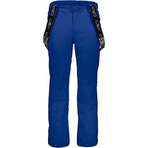 Vita regolabile con velcro CMP - Pantaloni da sci elasticizzati in twill da uomo, Royal, 50