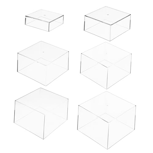 Cabilock 1Set Transparent Acrylic Dessert Display Stands for Cakes Pastries and Treats for Weddings Birthdays and Tea Parties Lightweight and Space Saving Design