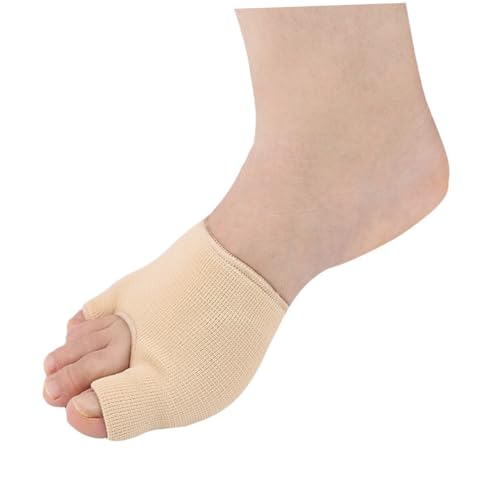 Ipetboom 1Pair Thickened Thumb Socks Thumb Bunion Protector Sleeves S Apricot Color Separator for Foot Relief