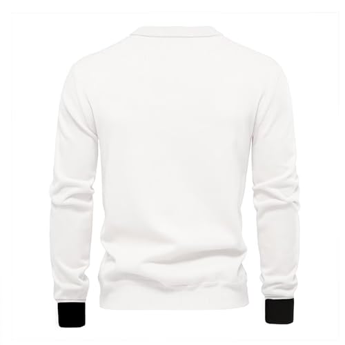 V Neck Sweaters Cardigan Men's Long Sleeve Top Button Down Shirt Father Office Fall Tops 2025 Clothes4