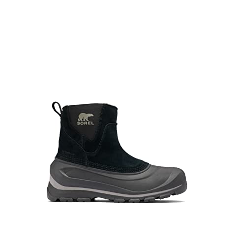 Sorel Men's Buxton Pull On Waterproof Boots, Black/Quarry, 11 Medium Us #TOP5