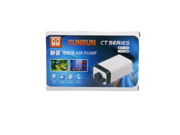 MR TRADERS SUNSUN CT-101 (3W Capacity 1.5L/min) One Way Aquarium Air Pump