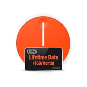 SIMO Solis Lite 4G LTE Mobile Hotspot, Portable WiFi for Travel in 140+ Countries, No SIM Card, No Contract Required, Multi-Carrier Network Wireless Access Point, 10 Devices, 1GB/Month Lifetime Data