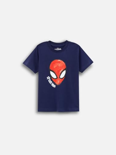 Image of Nap Chief Kids Cotton Official Marvel Superhero's Printed Co ord Sets for Boys & Girls, T Shirt and Shorts for Casual Wear