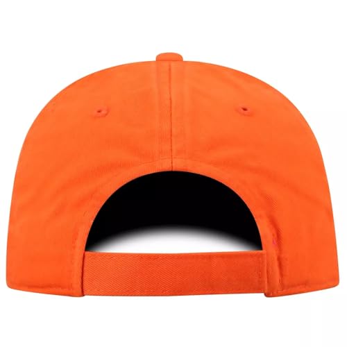 Gorra clásica ajustable con logo bordado naranja miniatura 7