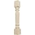 Ekena Millwork COL05X05X35LERW Legacy Tapered Cabinet Column (Top Block: 6", Bottom Block: 7"), 5"W x 5"D x 35 1/2"H, Rubberwood