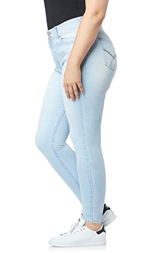 WallFlower Women's Juniors InstaStretch Luscious Curvy Skinny Jeans3