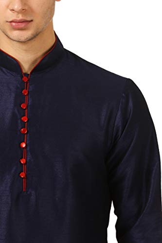 Image of Royal Kurta Men's Cotton Silk Dhoti Kurta (White)