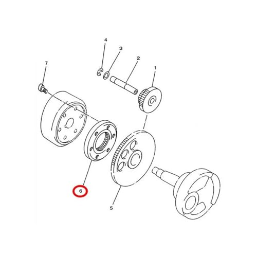 Embrayage de démarrage résout problème lanceur quad Buyang FA-D300 23706