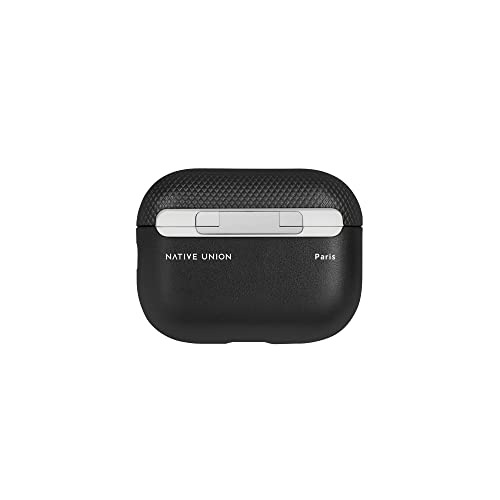 Native Union (Re) Classic Case for AirPods Pro 2nd Gen – Premium Plant-Based Materials – Supports Wireless Chargers – Compatible with AirPods Pro 2nd Gen (Black)