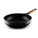 WOK INDUCTION CON MANGO DESMONTABLE MADERA 28 CM