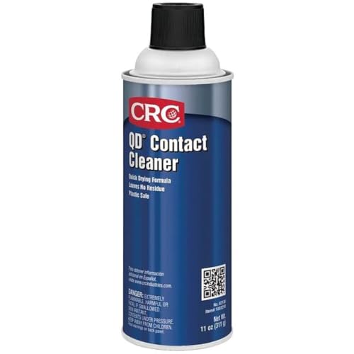 CRC QD Contact Cleaner, 11 Wt Oz, Industrial Strength, Quick Drying, No Residue, Plastic-Safe...