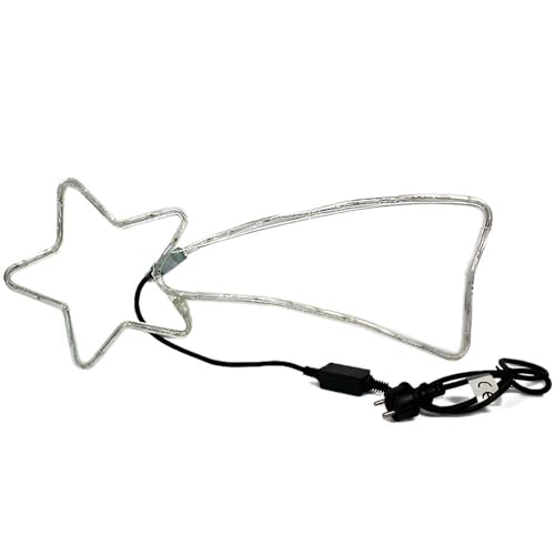 Stella Cometa Illuminazione per Esterno ed Interno 48 Luci LED BLU decorazione Natalizia Effetto Lampeggiante ip 44