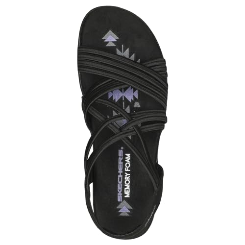 Skechers Women's Reggae Slim Sunnyside, Black Gore, 9