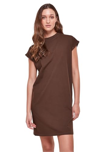 Urban Classics Damen Kleid Ladies Turtle Extended Shoulder Dress Brown S