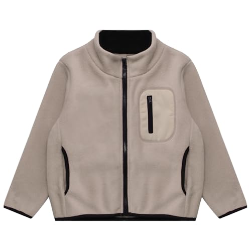 Toddler Girls Boys Polar Fleece Jacket Warm Zipper Coat Winter Outerwear with Pockets2