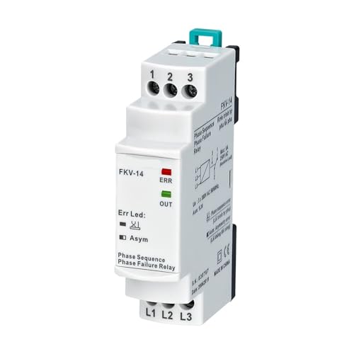 Relais temporisé triphasé FKV-14 pour armoire électrique industrielle 380VAC
