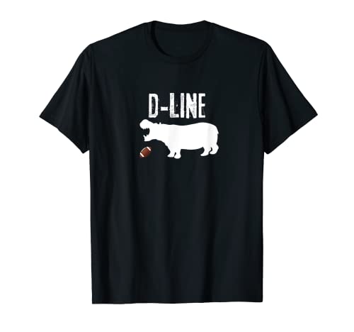 Maglia da calcio ippopotamo, linea D, difesa, linea difensiva, grafica illustrata per giocatori di calcio difensivi, estremità difensiva e puntamento nasale. Divertente design ippopotamo calcistico.