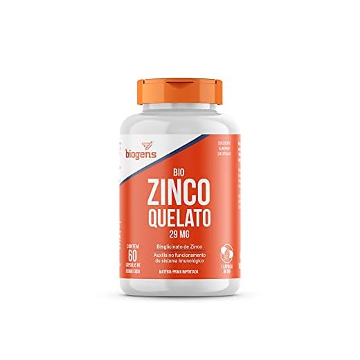 Bio Zinco Quelato 29mg Quelado 60 Cápsulas Biogens