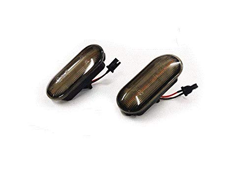 AONED 1 Pair Sequential LED Side Marker Light (Smoke Lens) for VW MK4 GTI R32 Golf Jetta Bora B5 B5.5 Passat