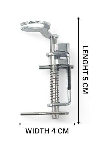 Image of ZENITH Metal Darning Open Mouth Pressure Foot Snap on Type for Automatic Electric Low Shank Sewing Machines Suitable for Usha Janome Brother Singer etc Steel Finish (Metal Darning Open Mouth)