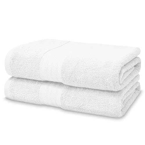 Victorio Lucchino Juego De Toallas 100 Algodón - 2 Toallas Baño Ducha 70x140cm - Color Blanco Victorio Lucchino Juego De Toallas 100 Algodón - 2 Toallas Baño Ducha 70x140cm - Color Blanco