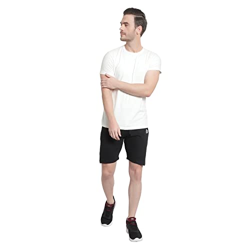 Image of DIA A DIA Men's Cotton Shorts with Zipper Pockets - Elastic Waist with Drawstring, Comfortable Casual & Gym Shorts for Men, Sizes M to 5XL (28-46 Inch Waist), Plus Sizes