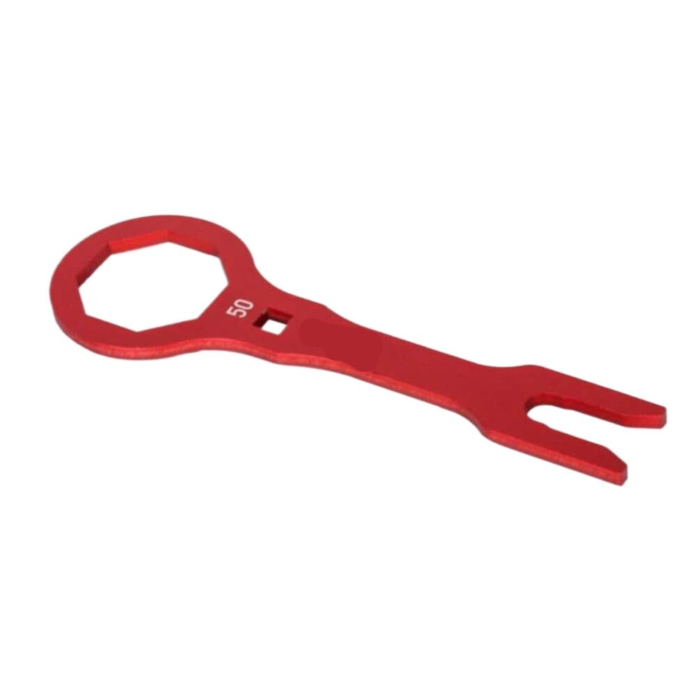 Eragtavgs Red Bike Fork Cap Wrench 50Mm Dual Removal Chamber Tool Compatible With Crf 250R 450R 250Rx 450Rx 250X 450X 450L 450Rl(Red)