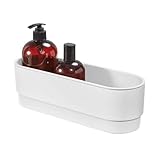 iDesign Self-Adhesive Basket Shelf, White