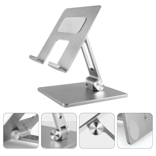 Base ajustable de aluminio para laptop, color plata miniatura 6