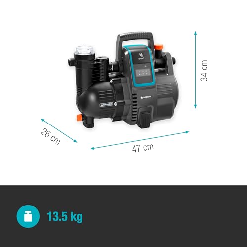 Gardena Water Pump Smart Pressure, Black/Blue, 45x30x30 cm