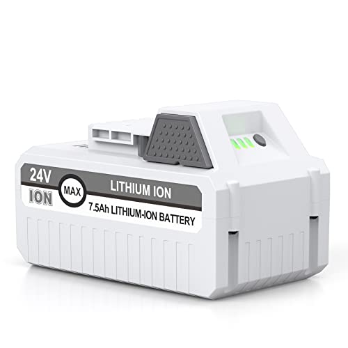 LORDONE Replacement 7500mAh Battery Compatible with Sun Joe and Snow Joe 24V Battery for 24VBAT-LTW 24VBAT-LTE 24VBAT-LT 24VBAT 24V-X2-SB18 24VBAT-XR iON+ System for Joe iON+ 24V Series Battery