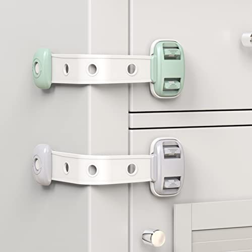 Ocakuiter Cabinet Locks for Babies,5 Pack,Baby Proofing,Child Proof Cabinet Latches,Baby Safety Products for Refrigerator,Cabinets, Drawers,Appliances,Toilet Seat,Safe Quick and Easy,No Drilling