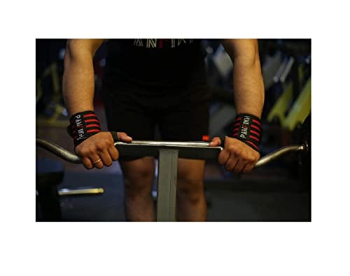 Image of Gym Protein Shaker Bottle with Wrist Supporter - Ideal for Exercise, Workout, Weight Lifting, Crossfit, and Powerlifting - Includes Thumb Loop Gym Wrist Band (2-in-1 Set)