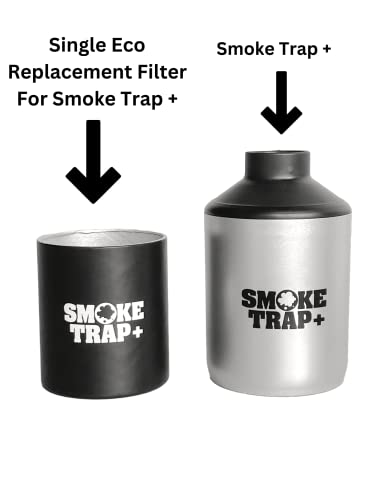ECO Replacement Filter Cartridges For Smoke Trap - Triple Filters - Zero Plastic Waste - Maximum Air Flow - Long Lasting 500+ Exhales (3)
