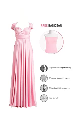 72styles Infinity Dress with Bandeau, Convertible Bridesmaid Dress, Long, Plus Size, Multi-Way Dress, Twist Wrap Dress