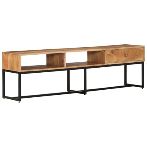 Générique Meuble TV 160x30x45 cm Bois d'acacia Massif,Meubles,Meubles TV,Brun,24.52 KG,337991