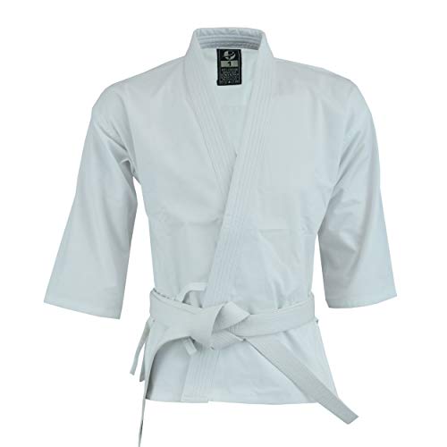 Ufg Middle Weight Karate Uniform Gi - Kids Adults Unisex (Belt Included) (White, 000) #TOP4