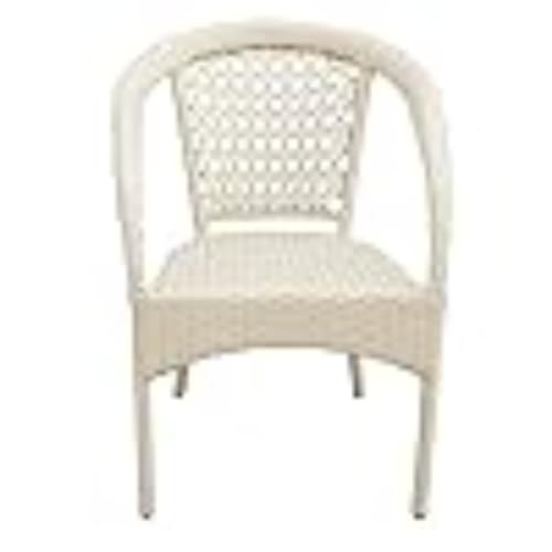 Image of D-8 Patio|Outdoor Indoor| Living Room | Balcony | Garden |(4 Chair + 1 Table)|Furniture Set |Coffee Chair SetPowder Coated| (White)