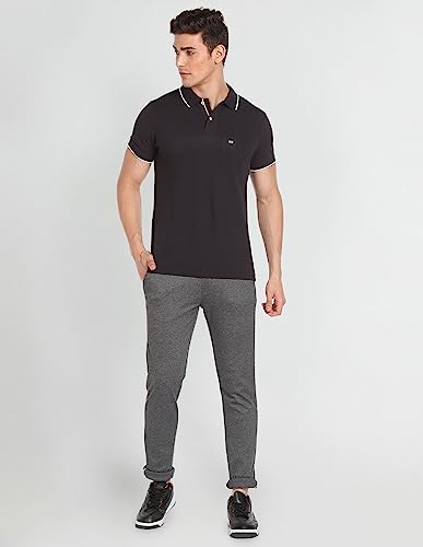 Image of Arrow Men's Autoflex Knitted Skinny Fit Trousers