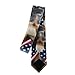 VAFZASC Fashion Neckties Mens Shirt Uniform Skinny Tie for Business Holiday Necktie American Flag German Shepherd Dogs